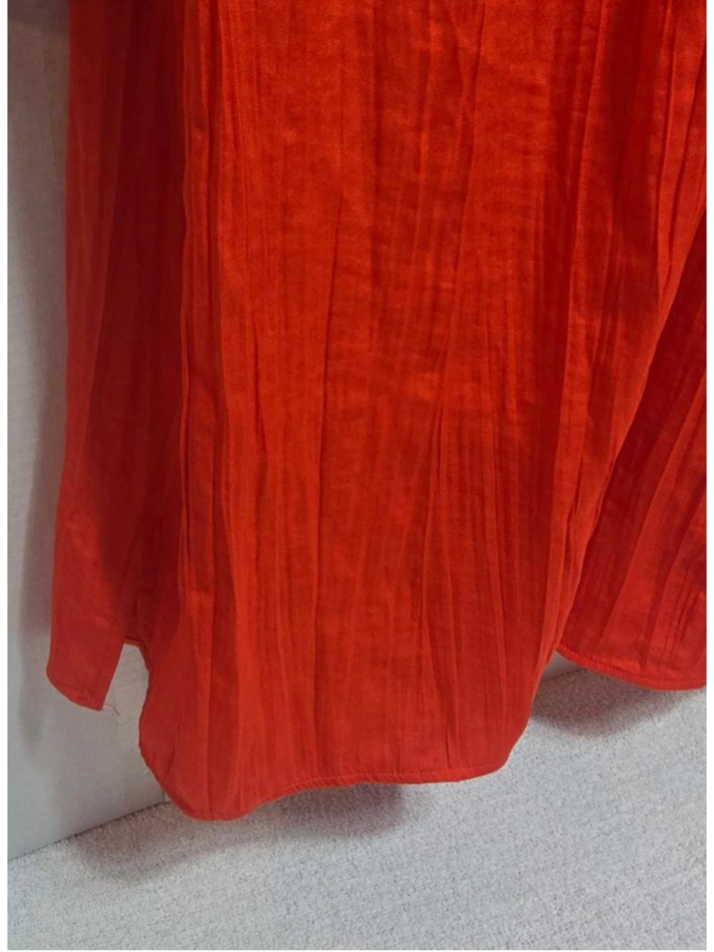 Women's Vince Camuto Orange Blouse L - Picture 5 of 9
